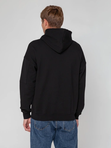 Худи унисекс Hand Some, черное Худи унисекс Hand Some, черное