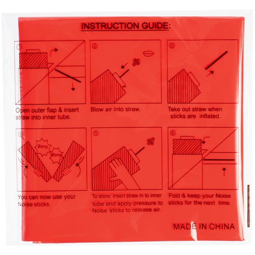 Палки-стучалки для болельщиков «Пошумим», красные Палки-стучалки для болельщиков «Пошумим», красные