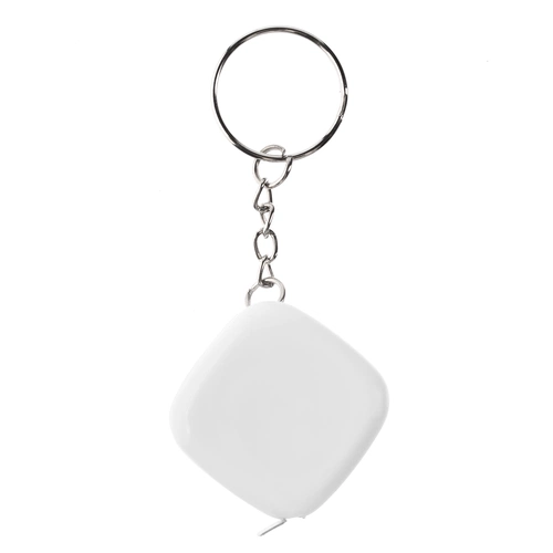 Брелок с рулеткой Metric, белый Брелок с рулеткой Metric, белый