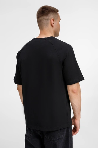 Футболка оверсайз унисекс Avenu, черная Футболка оверсайз унисекс Avenu, черная