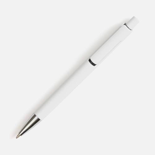 Ручка шариковая Dominanta, белая с черным Ручка шариковая Dominanta, белая с черным