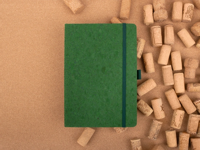 Блокнот Cork County, зеленый Блокнот Cork County, зеленый