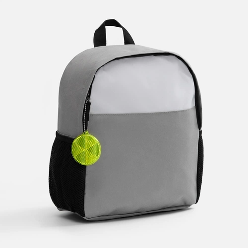 Пешеходный светоотражатель с цепочкой «Круг», неон-желтый Пешеходный светоотражатель с цепочкой «Круг», неон-желтый