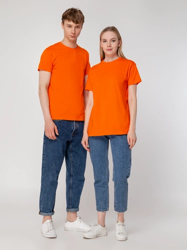 Футболка унисекс T-Bolka 160, оранжевая Футболка унисекс T-Bolka 160, оранжевая