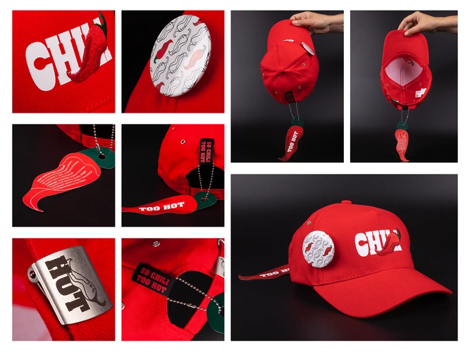 Бейсболка Standard, красная с нанесением и кастомизацией Бейсболка Standard, красная с нанесением и кастомизацией