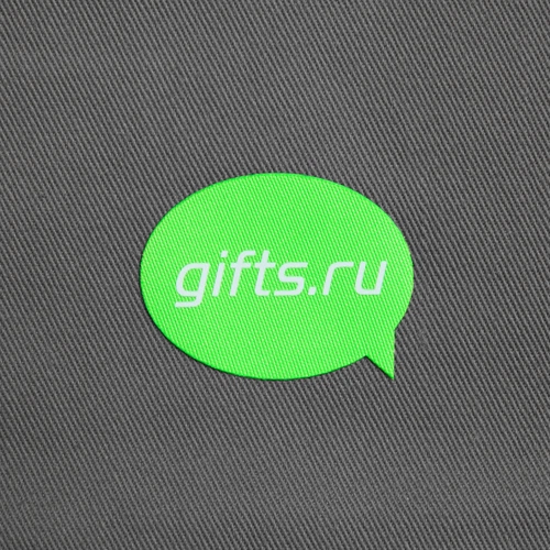 Холщовая сумка Avoska, темно-серая с кастомизацией Холщовая сумка Avoska, темно-серая с кастомизацией