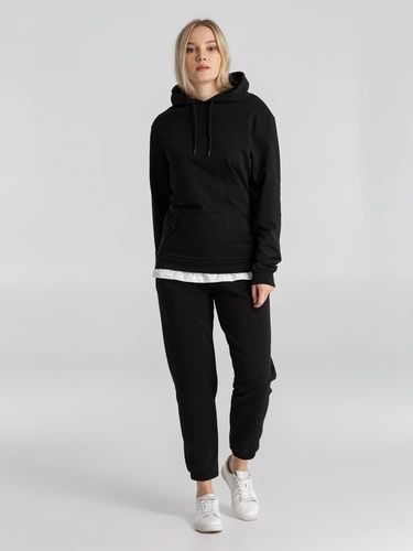 Толстовка с капюшоном унисекс Hoodie, черная Толстовка с капюшоном унисекс Hoodie, черная