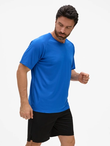 Футболка унисекс Sporty 140, ярко-синяя Футболка унисекс Sporty 140, ярко-синяя