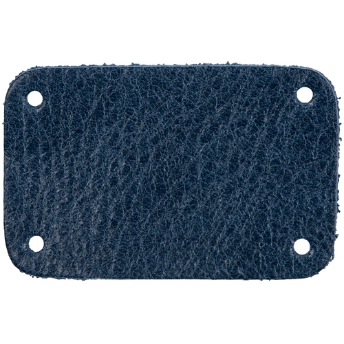 Лейбл кожаный Beta, S, синий Лейбл кожаный Beta, S, синий