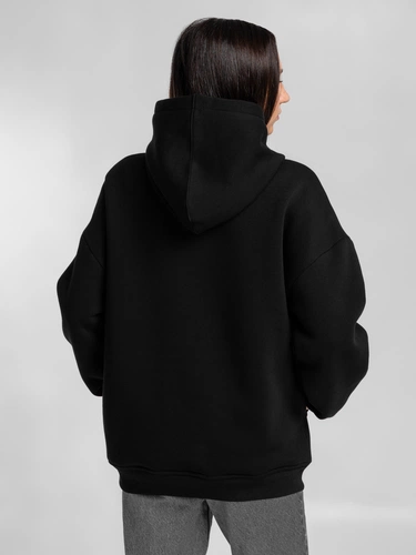 Худи Furry Oversize, черное Худи Furry Oversize, черное
