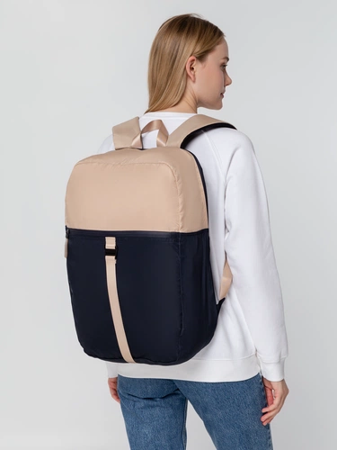 Рюкзак coolStuff, темно-синий с бежевым Рюкзак coolStuff, темно-синий с бежевым