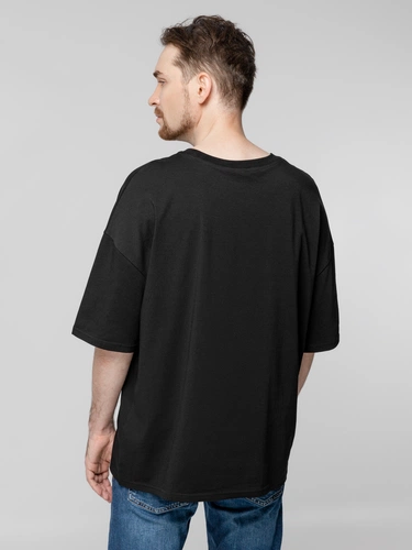 Футболка унисекс оверсайз Crosstown, черная Футболка унисекс оверсайз Crosstown, черная