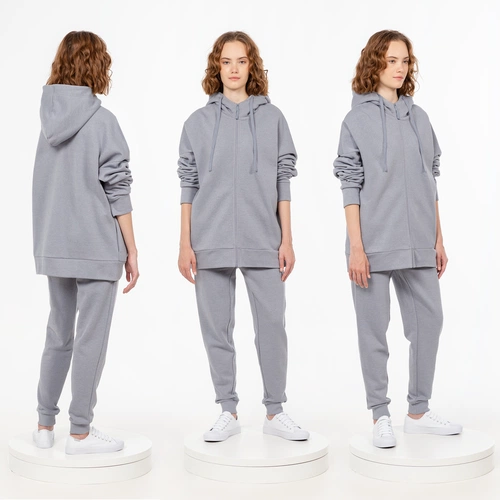 Толстовка унисекс H3, серая Толстовка унисекс H3, серая