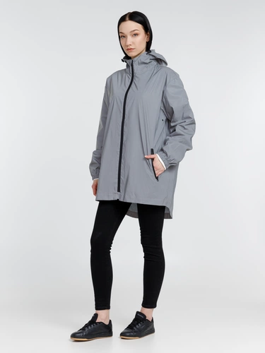 Парка Manifest из светоотражающей ткани, серая Парка Manifest из светоотражающей ткани, серая