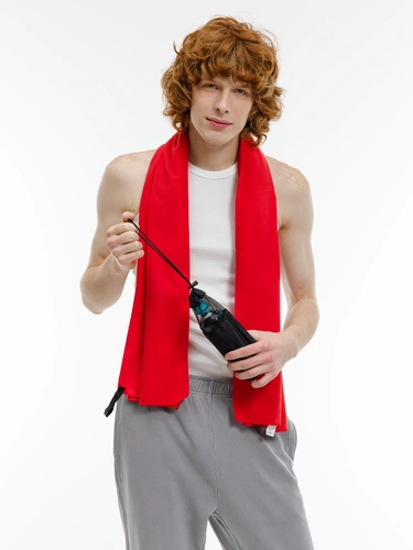 Полотенце спортивное Snaab, красное Полотенце спортивное Snaab, красное