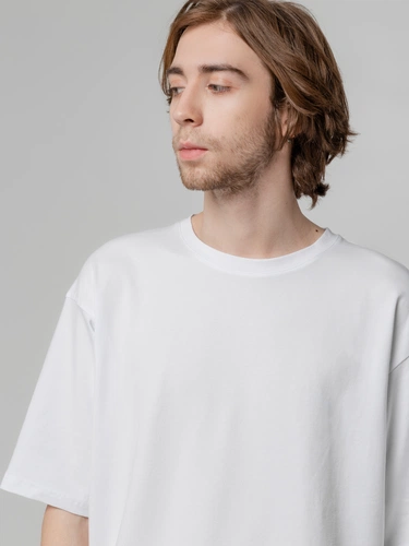 Футболка унисекс оверсайз Street Vibes, молочно-белая Футболка унисекс оверсайз Street Vibes, молочно-белая