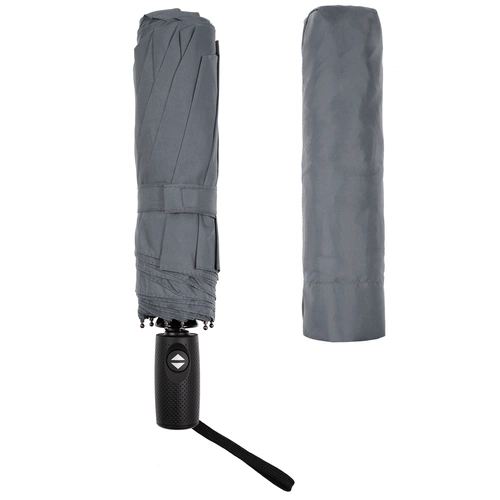 Складной зонт Dome Double с двойным куполом, серый Складной зонт Dome Double с двойным куполом, серый