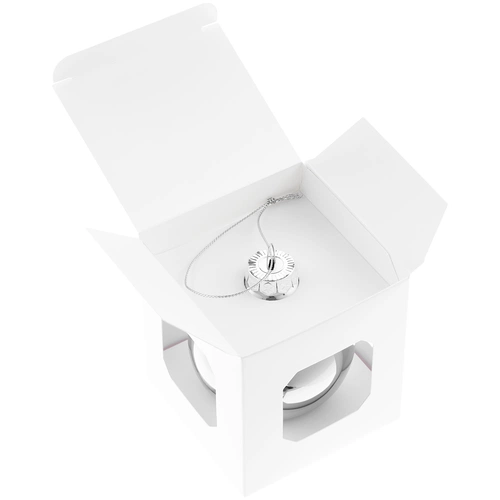 Елочный шар Finery Gloss, 8 см, глянцевый серебристый Елочный шар Finery Gloss, 8 см, глянцевый серебристый