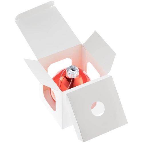 Елочный шар Finery Gloss, 8 см, глянцевый красный Елочный шар Finery Gloss, 8 см, глянцевый красный