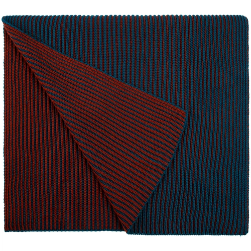 Шарф Nobilis, бирюзовый с терракотовым Шарф Nobilis, бирюзовый с терракотовым