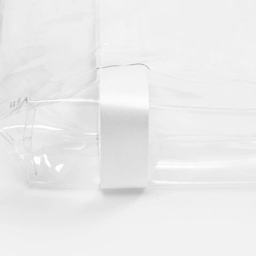 Шопер Clear Fest, ver.2, прозрачный с белыми ручками Шопер Clear Fest, ver.2, прозрачный с белыми ручками