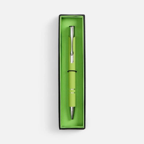 Ручка шариковая Keskus Soft Touch в футляре, зеленое яблоко Ручка шариковая Keskus Soft Touch в футляре, зеленое яблоко