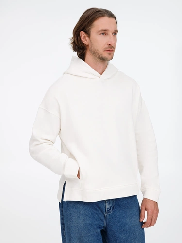 Худи оверсайз унисекс Tolla, молочное Худи оверсайз унисекс Tolla, молочное