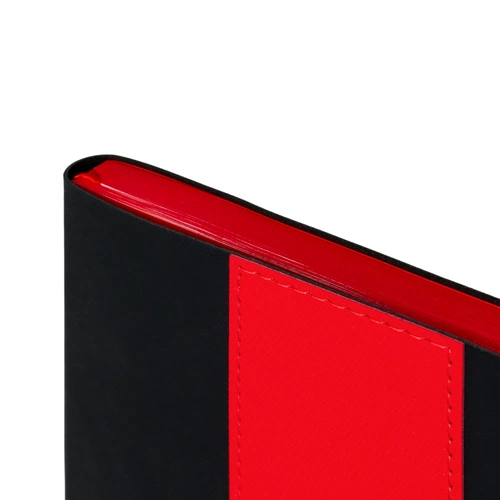 Ежедневник Bookmark, недатированный, черный с красным Ежедневник Bookmark, недатированный, черный с красным