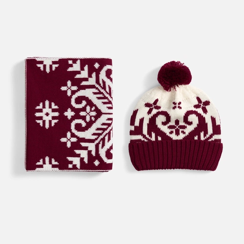 Шапка Wintertude, красная с белым Шапка Wintertude, красная с белым