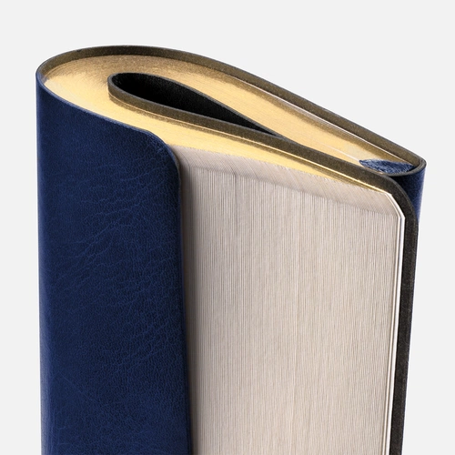 Ежедневник Nebraska Flex, недатированный, синий с золотистым Ежедневник Nebraska Flex, недатированный, синий с золотистым