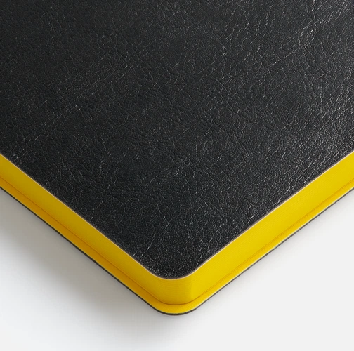 Ежедневник Doppio, недатированный, черный с желтым Ежедневник Doppio, недатированный, черный с желтым