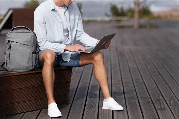 Рюкзак для ноутбука The First, темно-серый Рюкзак для ноутбука The First, темно-серый