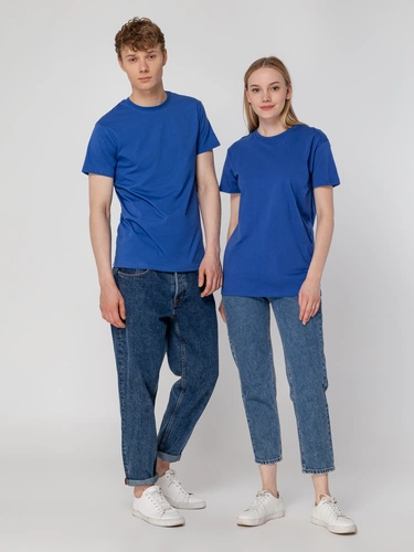 Футболка унисекс T-Bolka 160, ярко-синяя Футболка унисекс T-Bolka 160, ярко-синяя