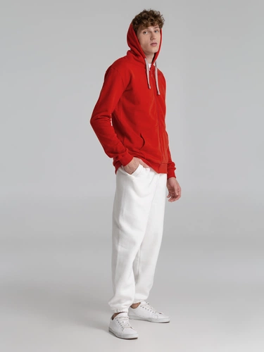 Толстовка на молнии с капюшоном Unit Siverga Heavy, красная Толстовка на молнии с капюшоном Unit Siverga Heavy, красная