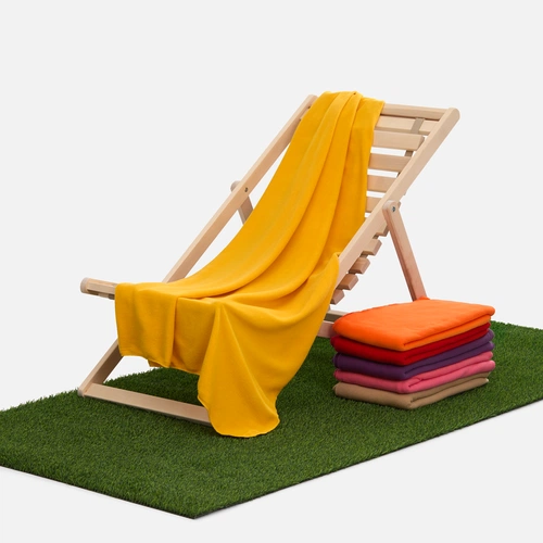 Флисовый плед Warm&Peace, желтый Флисовый плед Warm&Peace, желтый