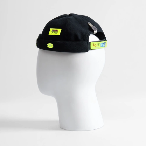 Кепка без козырька Marinero, черная с кастомизацией Кепка без козырька Marinero, черная с кастомизацией