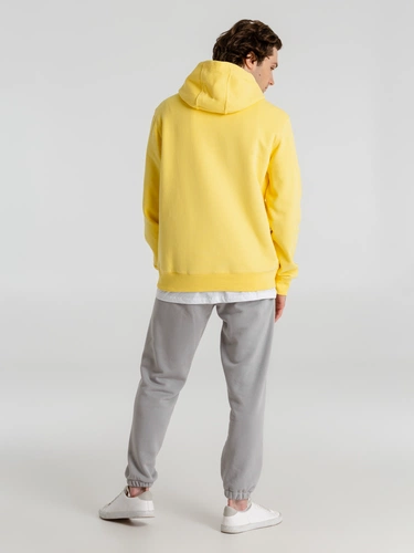 Толстовка с капюшоном унисекс King, желтая Толстовка с капюшоном унисекс King, желтая