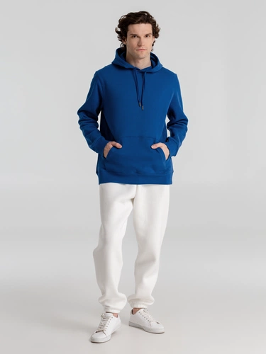 Толстовка с капюшоном унисекс King, ярко-синяя Толстовка с капюшоном унисекс King, ярко-синяя