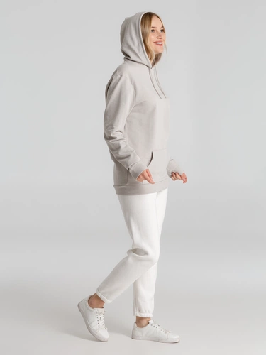 Толстовка с капюшоном унисекс Hoodie, дымчато-серая Толстовка с капюшоном унисекс Hoodie, дымчато-серая