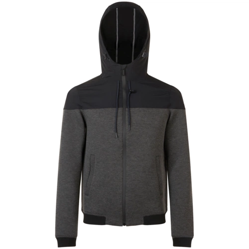 Куртка унисекс Voltage, черный меланж с черным Куртка унисекс Voltage, черный меланж с черным