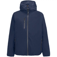 Куртка софтшелл с капюшоном мужская Falcon Men, синяя