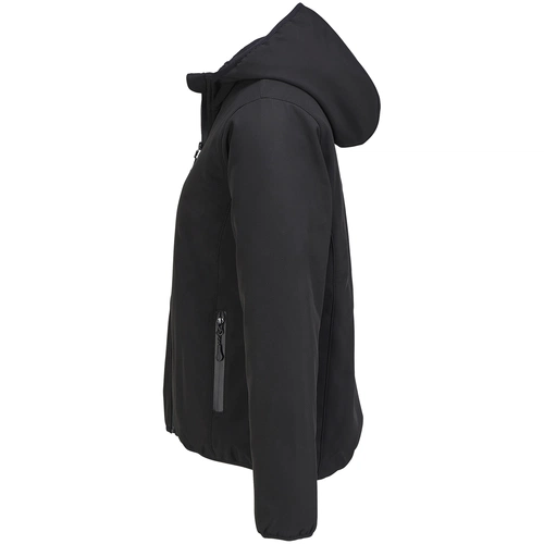 Куртка софтшелл с капюшоном женская Falcon Women, черная Куртка софтшелл с капюшоном женская Falcon Women, черная