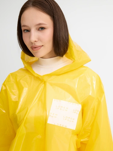 Дождевик-плащ CloudTime с печатью в один цвет на заказ Дождевик-плащ CloudTime с печатью в один цвет на заказ