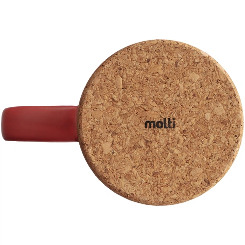 Кружка с пробковой подставкой Corky, оранжевая Кружка с пробковой подставкой Corky, оранжевая