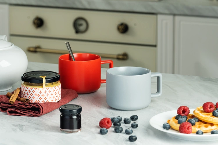 Чашка Jumbo, ver.2, матовая, светло-серая Чашка Jumbo, ver.2, матовая, светло-серая