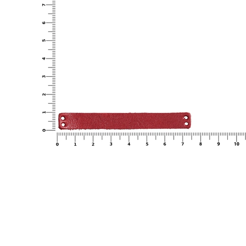 Лейбл кожаный Beta, XS, красный Лейбл кожаный Beta, XS, красный