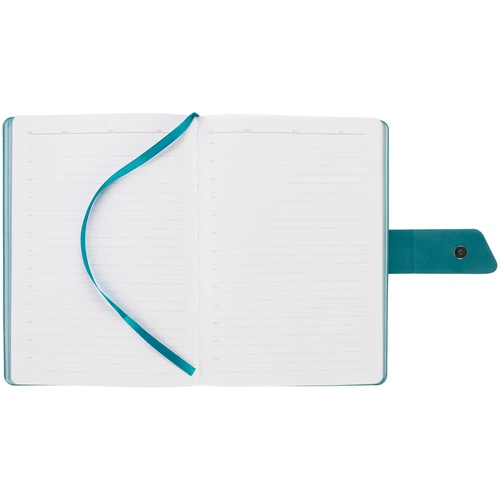 Ежедневник Boom, недатированный, черный с бирюзовым Ежедневник Boom, недатированный, черный с бирюзовым