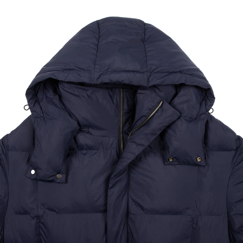 Пуховик унисекс Kapsula, темно-синий Пуховик унисекс Kapsula, темно-синий