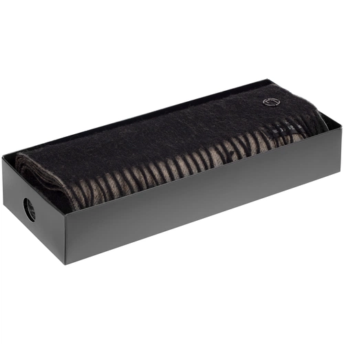 Шарф Charming, черный с бежевым Шарф Charming, черный с бежевым