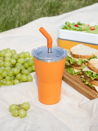 Термостакан Sapporo без логотипа, оранжевый Термостакан Sapporo без логотипа, оранжевый